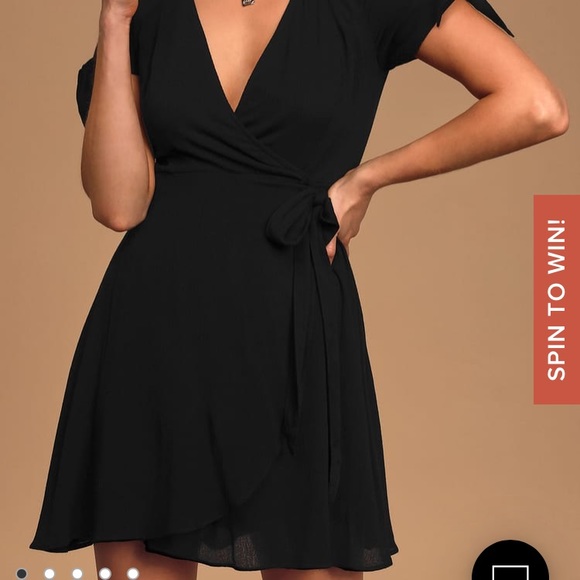 Lulu’s Kiss and Pastel Pink Wrap Dress - Picture 4 of 6